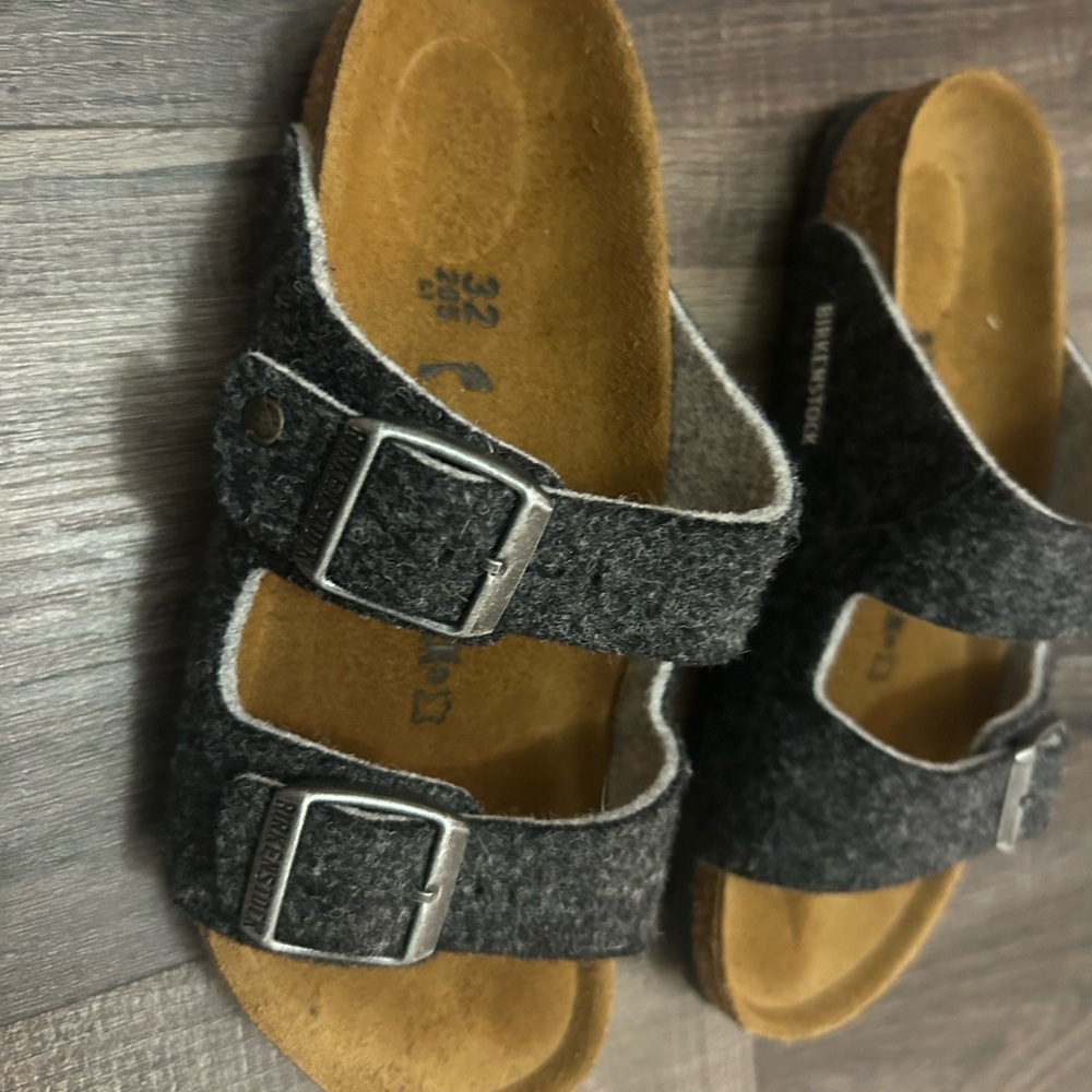 Birkenstock Kids blue gray Sandals size 1 - Picture 7 of 8